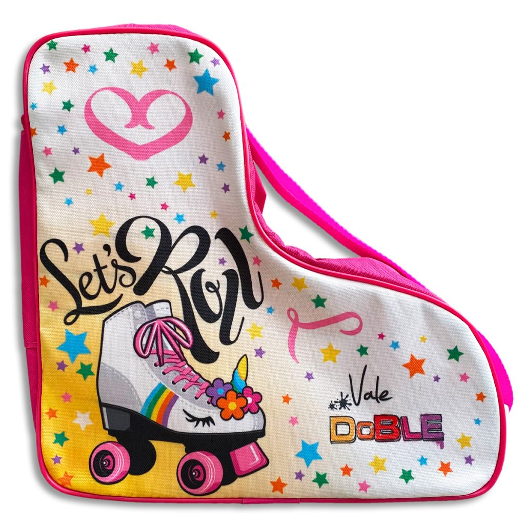 Bolso Porta Patines Lets Roll Rosa Agotado Vale Doble