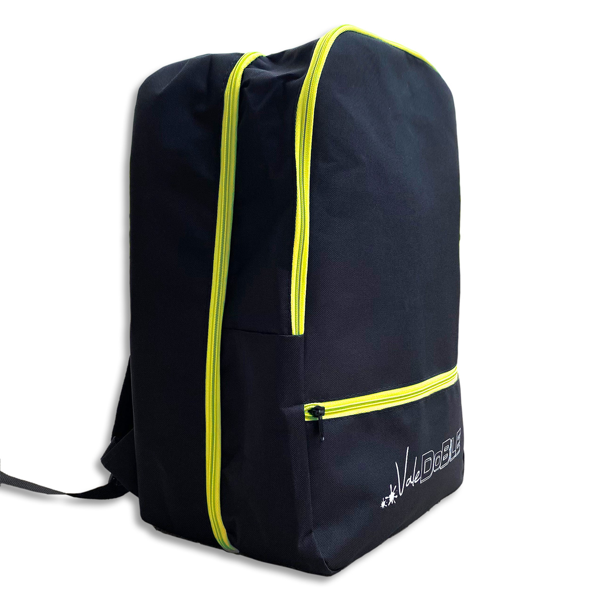 Mochila Oculta Para Patines Artísticos - Doble Compartimiento (Amarillo Fluo)