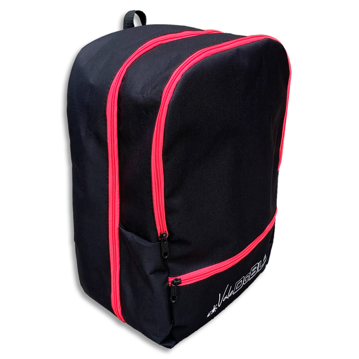 Mochila Oculta Para Patines Artísticos - Doble Compartimiento (Rosa Fluo)