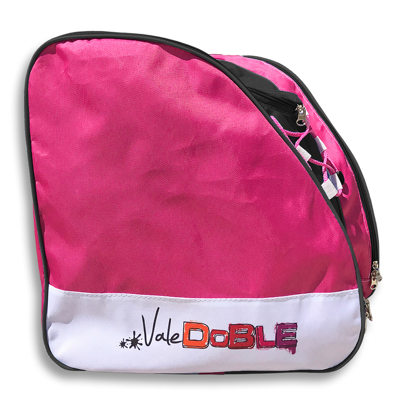 Mochila Triangular para Patín Artístico (Fucsia-Negro)
